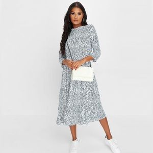 I Saw It First - Polka Dot Midi Dress Size S